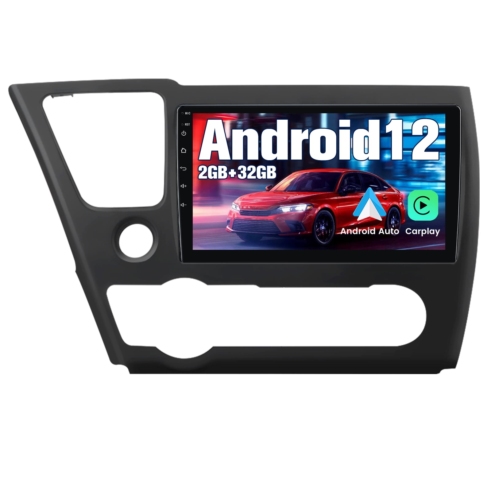 Awesafe 10 Touch Screen Car Radio Stereo for Honda Civic 2013 2014 2015  ,Built in Apple Carplay Andriod Auto, Support Mirroring GPS Navigation  Steering Wheel Control Wifi - Walmart.com