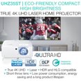 thumbnail image 2 of Optoma UHZ35ST 3500-Lumen UHD 4K Short-Throw Laser Projector - White, 2 of 5