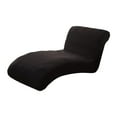 thumbnail image 2 of Funda para sillas elásticas Macarena cubierta de chaise lounge Negro, 2 of 8