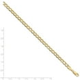 thumbnail image 2 of 10k 5.25mm Semi-solid Curb Link Chain Bracelet - 3.5 Grams - 8 Inch, 2 of 2