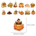 thumbnail image 3 of 12Pcs Thanksgiving Fall Paper Hanging Ornaments Tree Decorations With Ropes 12 Different Newly Designed Decorations For Home Party Gift Displays Paper Craft Exquisite, 3 of 7