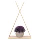 thumbnail image 4 of Estante para colgar en la pared, tablero de madera, marco de hierro, decoración del hogar, estante para colgar en la pared, apariencia llamativa, 4 of 9