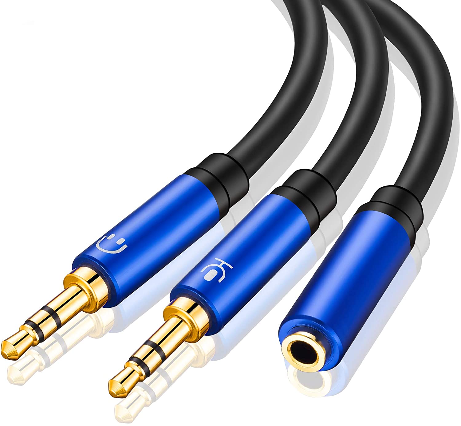 Headphone Splitter, Headphone Splitter for Computer 3.5mm Female to 2