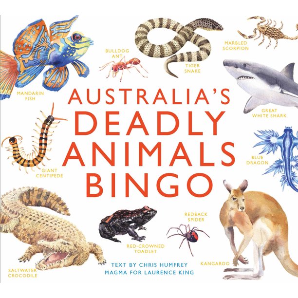 Australia's Deadly Animals Bingo And Other Dangerous Creatures from