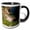 Black/White, variant on 3drose, Canada, Nova Scotia, Cape Breton, Ingonish-cn07 Cmi0495 - Cindy Miller Hopkins, 11oz Two-tone Green Mug
