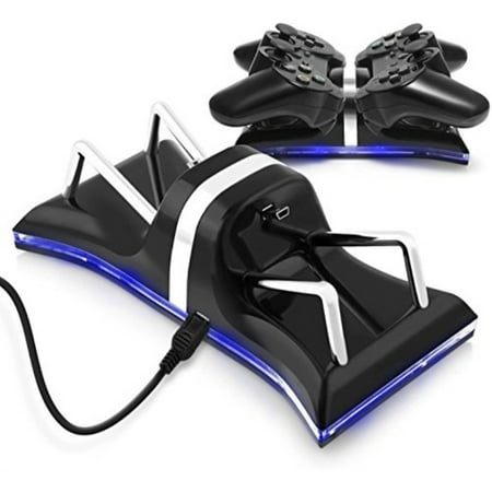 Zettaguard Dual USB Charger Station Dock for Sony PS3 Controller