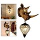 thumbnail image 4 of Lámpara de pared LED , accesorios de iluminación, pantalla de cristal de Metal, escultura de pared, apliques de pared de granja, luces para 48x16cm Yinane Luces de pared del dormitorio, 4 of 8