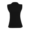 thumbnail image 1 of Playera George para Mujer, Sin Mangas Cuello Palma, Negro Talla CH, 1 of 4