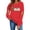 Red, variant on TKLPEHG Fall Pumpkin Sweatshirt for Women Plaid Pumpkin Graphic Pullover Vintage Halloween Thanksgiving Casual Long Sleeve Tops (Black,M)
