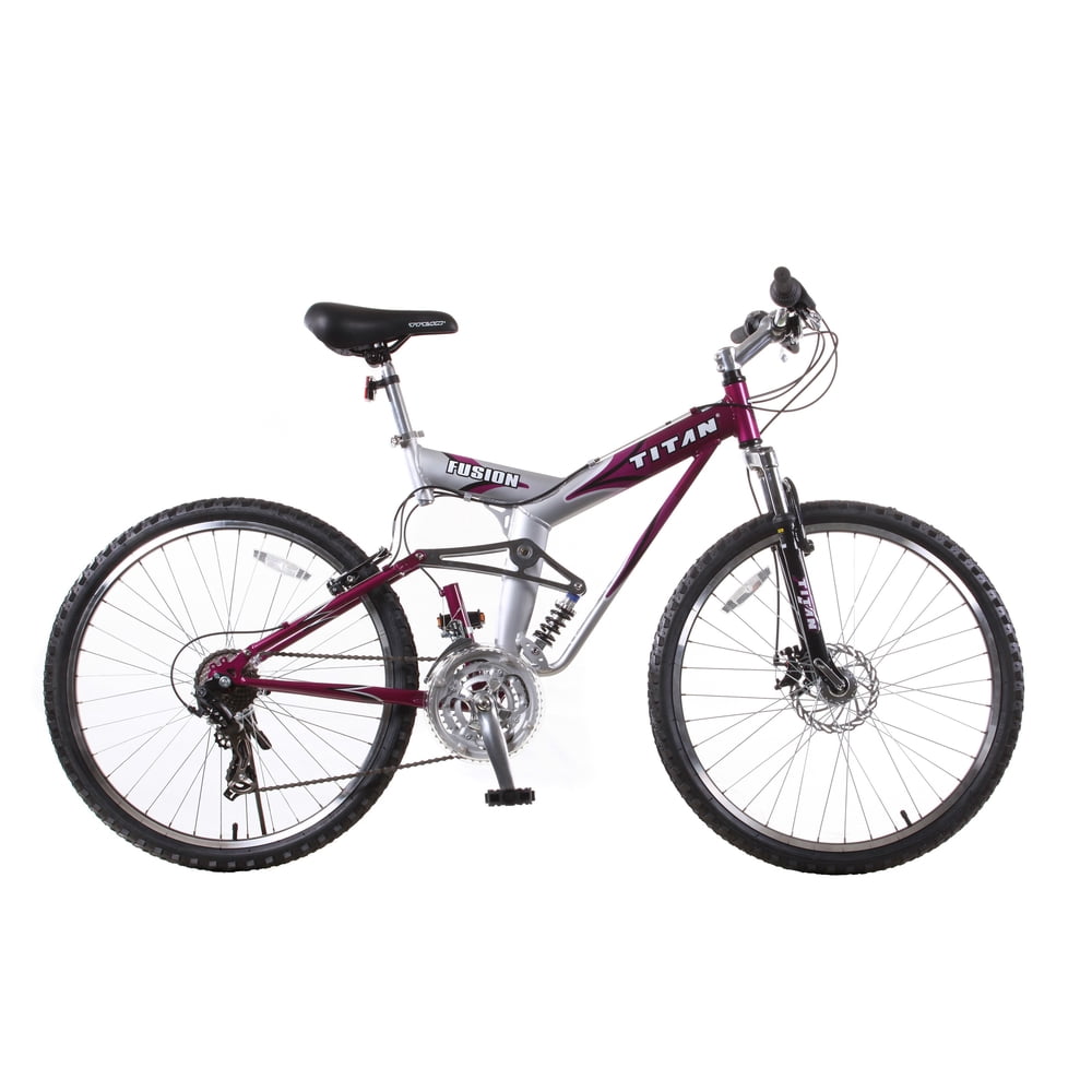 TITAN Fusion PRO Womens' Alloy Dual Suspension All Terrain 21Speed