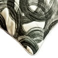 thumbnail image 3 of Fundas de almohada decorativas negras de 35 x 35 cm (14 x 14 pulgadas), cojines acolchados de jacquard para sofá, diseño moderno de círculos y puntos - Circling, 3 of 5