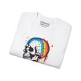 thumbnail image 4 of Strange and Cozy Gear Rainbow-Skull Graphic Tee, Sizes S-5XL, 4 of 5
