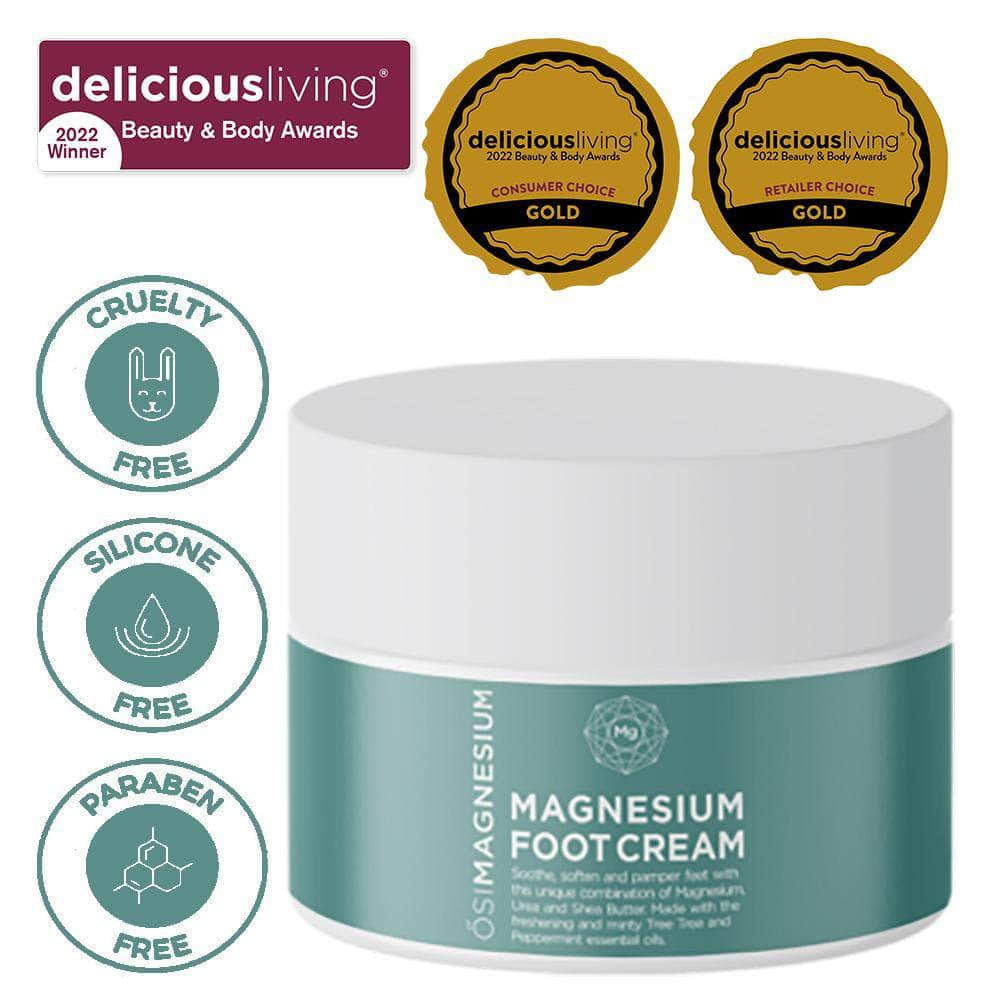 OSIMAGNESIUM Tea Tree and Peppermint Foot Cream - 3.38oz