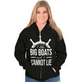 thumbnail image 4 of I Like Big Boats and I Cannot Lie Unisex Fleece Graphic Zip Up Hoodie Brisco Brands 2X, 4 of 5