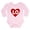 Petal Pink, variant on CafePress - Lo (Love) Heart Long Sleeve Infant Body Suit - Long Sleeve Cotton Baby Bodysuit