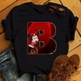 thumbnail image 1 of Disney Fashion Minnie Letter 100% Cotton T-shir Women Casual Top High-Quality Print Summer New Mickey Mouse Tee Free ShippingM Gao Jinjia LED, 1 of 2