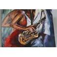 thumbnail image 3 of Nifao Giant Intimate Jazz Lovers Embracing – Canvas Painting, Wall Art Ready to Hang, 3 of 9
