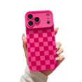 thumbnail image 1 of Yumupife Compatible Con Iphone 17 Pro Max Funda Lindo Diseño De Patrón De Cuadros Para Niñas Mujeres Silicona Suave Protectora A Prueba De Golpes Diseñado Para Iphone 17 Pro Max Funda-Rosa, 1 of 5