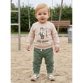 thumbnail image 6 of RUINIXCW Baby Boy Fall Outfits Long Sleeve Goose Print Sweatshirt + Pants Set Toddler Clothes, 6 of 9