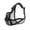 Black, variant on Mesh Dog Muzzle for Small Dogs, Soft Breathable Muzzle to Prevent Biting, Chewing, and Scavenging, Adjustable Puppy Muzzles for Grooming, Vet Visits, Walking, Short Snout Fit, Pet Training Tool