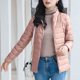 thumbnail image 4 of Chaquetas y abrigos casuales de manga larga sin capucha para mujer, chaqueta acolchada de manga larga con cuello alto y cremallera, abrigo de invierno con bolsillos para mujer, 4 of 6