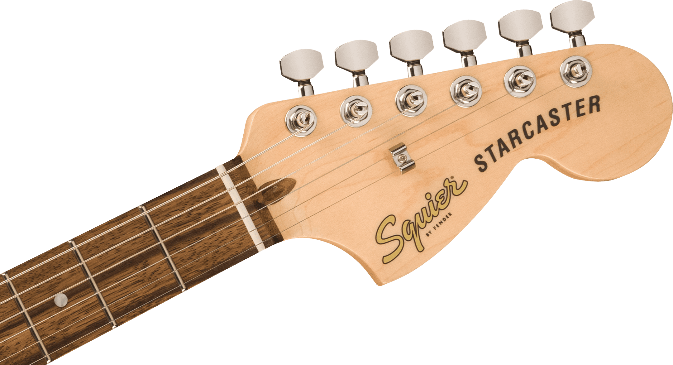 Squier Affinity Starcaster Deluxe Semi-Hollow Electric Guitar, Laurel Fingerboard, Olympic White