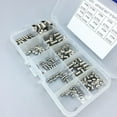 thumbnail image 4 of Miangastore 200pcs Stainless Steel Hex Allen Head Socket Set Screw Assortment Kit Socket Set Screw with Internal Hex Drive (Silver), 4 of 8