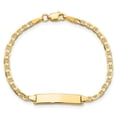 thumbnail image 4 of Primal Gold 10 Karat Yellow Gold Flat Anchor Link ID Bracelet, 4 of 4