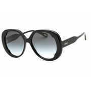 Chloe CH0195S 001 Women's Black Plastic 56mm Frame Sunglasses