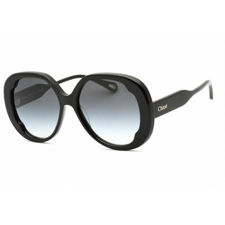 Chloe CH0195S 001 Women's Black Plastic 56mm Frame Sunglasses