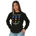 thumbnail image 4 of PACMAN Fruit and Ghosts for Breakfast Long Sleeve TShirt Men Women Brisco Brands S, 4 of 6