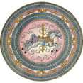 thumbnail image 2 of Joy Carpets 1473CC-02 Carousel Pink 5 ft.4 in. x 7 ft.8 in. Oval  WearOn Nylon Machine Tufted- Cut Pile Just for Kids Rug, 2 of 2