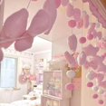 thumbnail image 7 of Cute Pink Plush Door Curtain, Self-Adhesive Window Curtain Decorations, Kawaii Plush Bows Stars Balls Door Curtain For Girls Bedroom, 7 of 7
