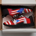 thumbnail image 3 of Puerto Rico Shoes Men Women Running Tennis Shoes Breathable Casual Puerto Rico Flag Sneakers Black Size 8, 3 of 5