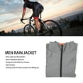 thumbnail image 3 of Waterproof Cycling Jacket,Men Cycling Jacket Reflective Breathable Light Water Repellent Side Pockets Men Windbreaker for Outdoor Sports, 3 of 7