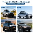 thumbnail image 3 of 17 Cu ft ABS Rooftop Cargo Box Carrier, 2 Side Opening, Universal Car/SUV Fit, 165Lbs Capacity w/Secure Straps & Keys, 3 of 7