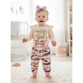 thumbnail image 5 of BemeyourBBs Toddler Baby Girl Hunting Outfit Long Sleeve Daddy's Girl Romper with Camouflage Pants and Headband 3Pcs Fall Clothes Set, 5 of 9