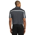 thumbnail image 2 of Port Authority &174; Soie Touch&153; Performance Colorblock Stripe Polo. K547 L Acier Gris/ Blanc, 2 of 2