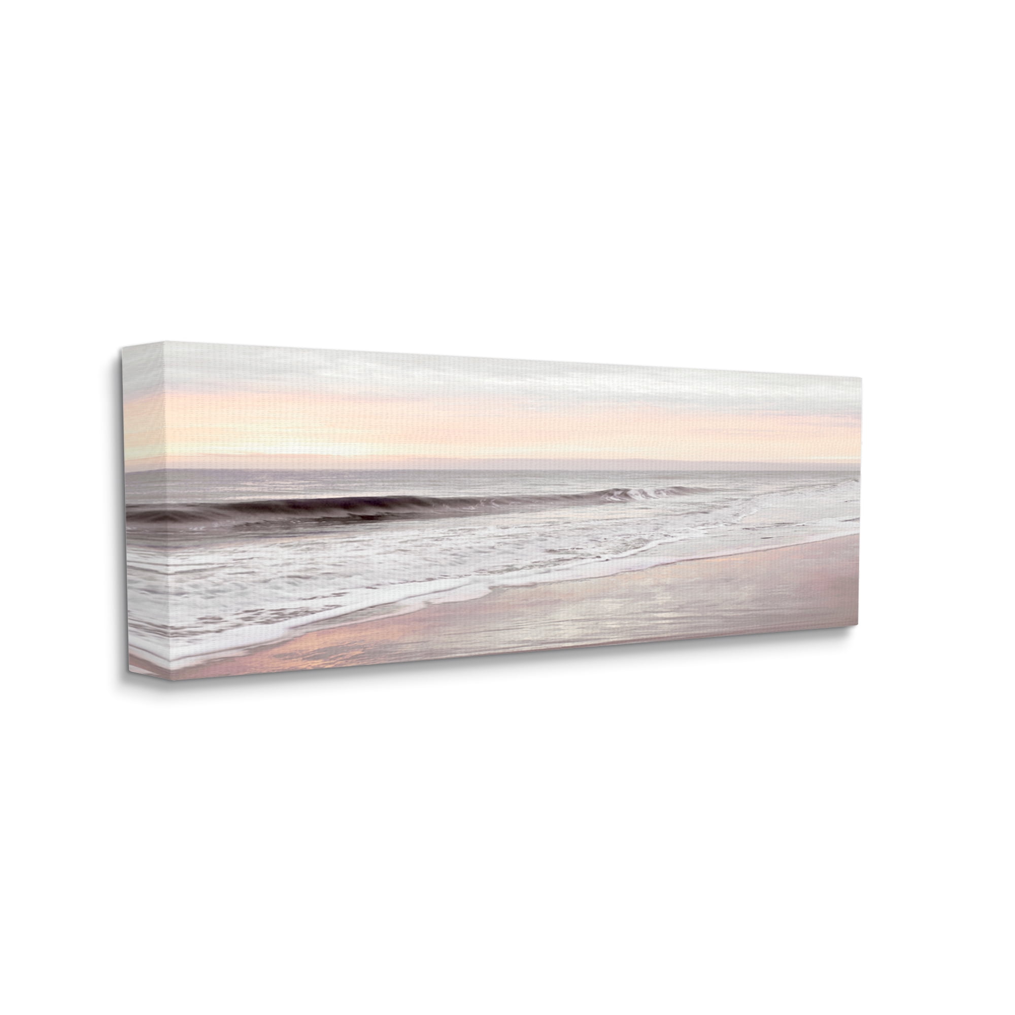 Stupell Industries Tropical Waterfront Sunrise Incoming Tide beach Panoramic Photography, 24 x 10, Design by Natalie Carpentieri
