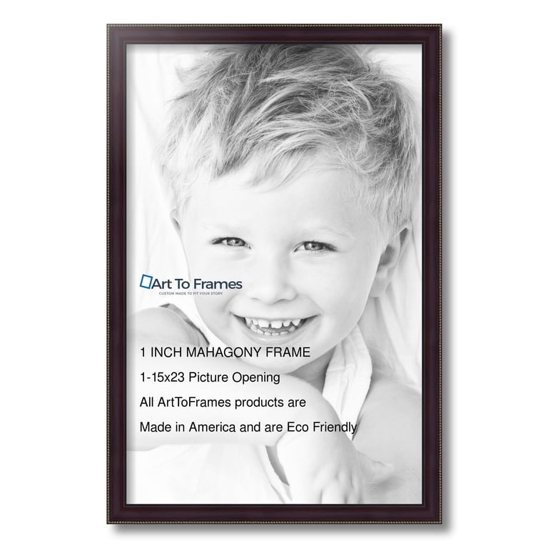ArtToFrames 1 Custom Poster Frame Brown Mahagony Wood 4412 Large