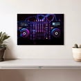 thumbnail image 2 of Elephant Stock Dj Audio Controller Wall Art - Horizontal Canvas Wall Art - Living Room Wall Decor - Music Canvas - Black And Blue Decor - 12" x 8", 2 of 8