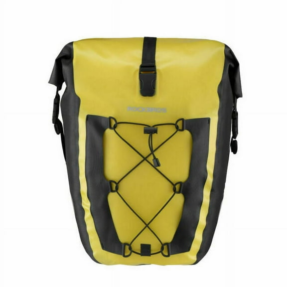 ROCKBROS Multifunction Road MTB Mountain Bike Bag Bicycle Pannier Rear Seat Trunk Bag 20-27L Yellow