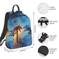 thumbnail image 3 of Naloa Red And Blue Fire Dragon A Print Lightweight DayBackpack Suitable for school, work, shopping, travel, etc., 3 of 5