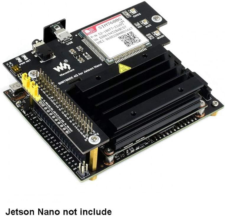 SIM7600G-H 4G/3G/2G/GNSS Expansion Board for Jetson Nano Supports LTE CAT4 up to 150Mbps Global Applicable for GPS, BeiDou, Glonass, LBS Base Station Positioning