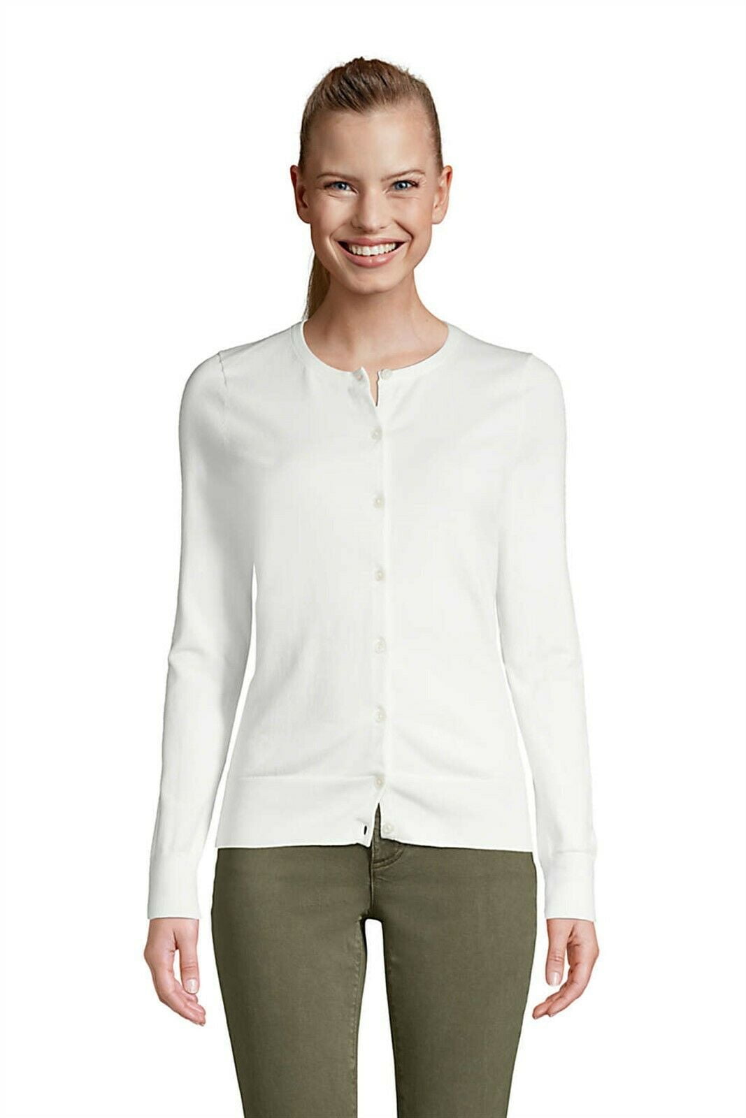Lands' End Supima Cotton Cardigan 