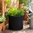 thumbnail image 5 of Container Garden, 2.5 Gallon Fabric Grow Bags, Outdoor Herb Garden Planter, Double Green Stitching Dual Handles 10X8 Inch Growing Bag, Lightweight Tear Resistant Non-Woven, 5 of 6