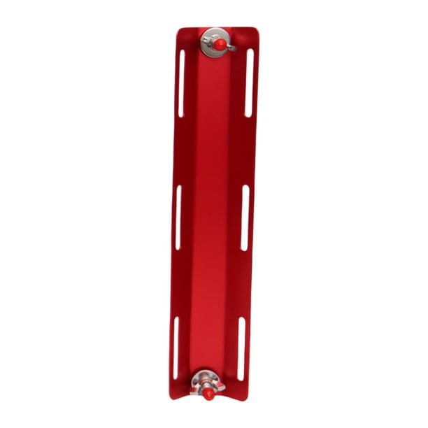 Bastidor de buceo con componentes de tornillo, de aluminio, individual para tanque de deportes acuáticos rojo
