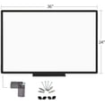 thumbnail image 3 of VIZ-PRO Magnetic Dry Erase Board Whiteboard, 36 X 24 Inches, Black Aluminium Frame, 3 of 5