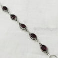 thumbnail image 5 of Garnet Gemstone Bracelet, Natural Garnet Bracelet, January Birthstone, 925 Sterling Silver jewelry, Silver bracelet, Bracelet for Wedding, Birthday Gift, Womens Bracelet Gift, Handmade Bracelet, 5 of 9