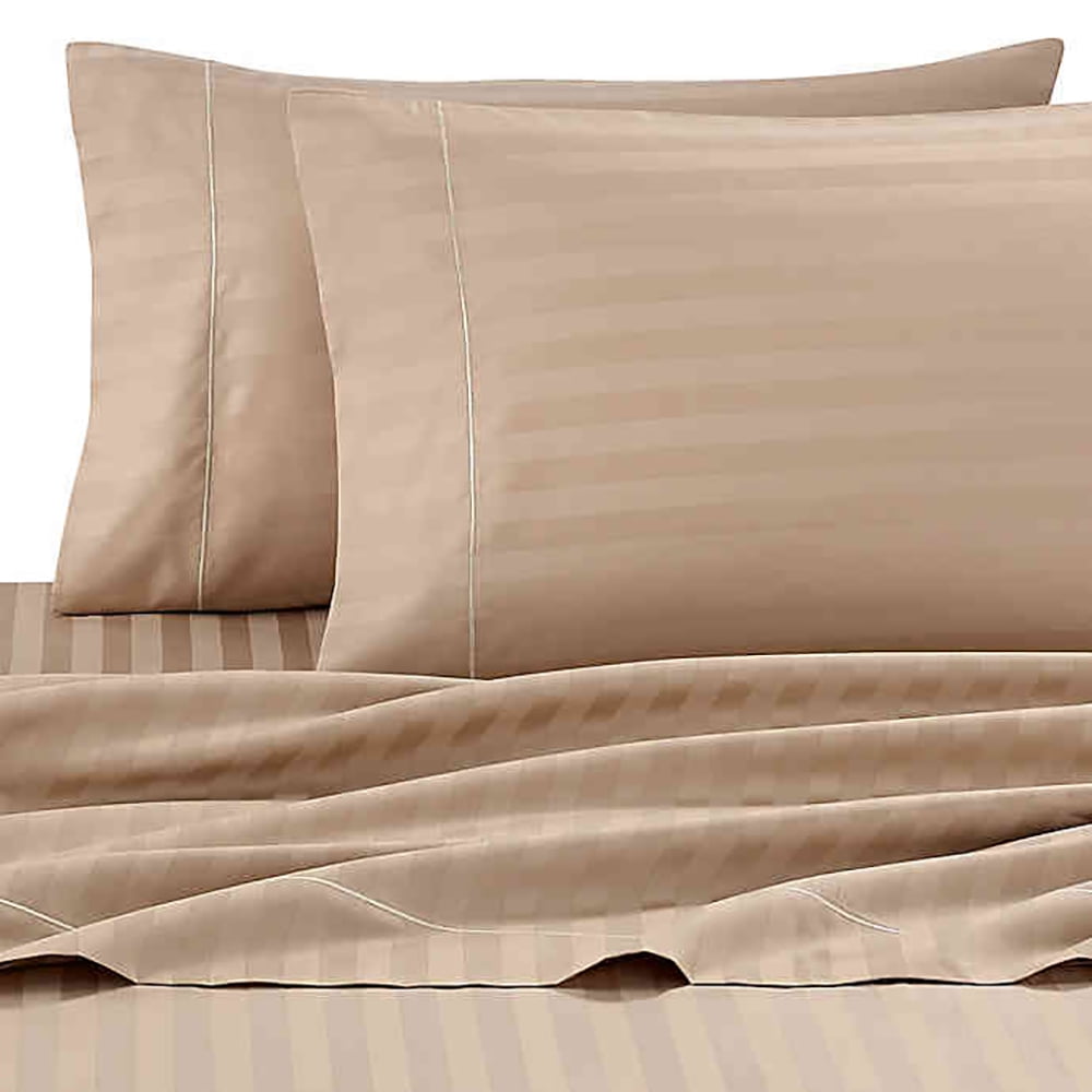 Wamsutta Damask Stripe 500-Thread-Count PimaCott Full Sheet Set in ...